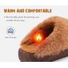 imageKuaiLu Womens House Platform Slippers Warm Faux Suede Fuzzy Thick Cushioned Yoga Foam Shoes Ladies Slipper Home Lightweight Slip on Indoor Outdoor NonSlip Hard SoleBrown