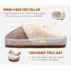 imageKuaiLu Womens House Platform Slippers Warm Faux Suede Fuzzy Thick Cushioned Yoga Foam Shoes Ladies Slipper Home Lightweight Slip on Indoor Outdoor NonSlip Hard SoleBeige