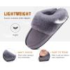 imageKuaiLu Womens House Platform Slippers Warm Faux Suede Fuzzy Thick Cushioned Yoga Foam Shoes Ladies Slipper Home Lightweight Slip on Indoor Outdoor NonSlip Hard SoleGrey