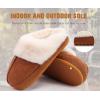 imageKuaiLu Womens House Platform Slippers Warm Faux Suede Fuzzy Thick Cushioned Yoga Foam Shoes Ladies Slipper Home Lightweight Slip on Indoor Outdoor NonSlip Hard SoleChestnut