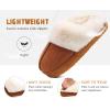 imageKuaiLu Womens House Platform Slippers Warm Faux Suede Fuzzy Thick Cushioned Yoga Foam Shoes Ladies Slipper Home Lightweight Slip on Indoor Outdoor NonSlip Hard SoleChestnut