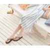 imageKuaiLu Womens Flip Flops With Arch Support Comfortable Yoga Mat Cushion Thong Leather Sandals for Ladies Fashion Slip On Summer Beach Walking Slides Indoor Outdoor Travel Orthotic SlippersBrown