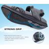 imageKuaiLu Mens Hiking Sandals With Arch Support Sport Recovery Athletic Walking Sandals For Man Outdoor Summer Casual Thick Cushion Beach Water Fisherman Sandal Size 715Grey
