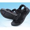 imageKuaiLu Mens Hiking Sandals With Arch Support Sport Recovery Athletic Walking Sandals For Man Outdoor Summer Casual Thick Cushion Beach Water Fisherman Sandal Size 715Black