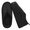 imageKuaiLu Mens Moccasin Slippers Memory Foam IndoorOutdoor Warm Suede House Shoes Winter Clogs Slipon Boots Slippers For Man with Fuzzy Sherpa Lining ampamp Arch Support Black Size 9