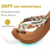imageKuaiLu Womens Arch Support Flip Flops Ladies Comfort Lightweight Soft Yoga Mat Cushion Walking Thong SandalsBeige Khaki