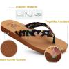 imageKuaiLu Womens Arch Support Flip Flops Ladies Comfort Lightweight Soft Yoga Mat Cushion Walking Thong SandalsBlack Khaki