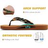 imageKuaiLu Womens Arch Support Flip Flops Ladies Comfort Lightweight Soft Yoga Mat Cushion Walking Thong SandalsBlack Khaki