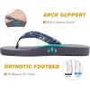 imageKuaiLu Womens Arch Support Flip Flops Ladies Comfort Lightweight Soft Yoga Mat Cushion Walking Thong SandalsBlue Grey