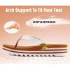 imageKuaiLu Womens Flip Flops Ladies Yoga Mat Platform Thong Sandals Dressy Womans Lightweight Summer Slip On Beach Flip Flop Sandles Soft Cushion Footbed Arch SupportWhite Khaki