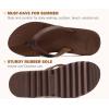 imageKuaiLu Womens Flip Flops Ladies Yoga Mat Platform Thong Sandals Dressy Womans Lightweight Summer Slip On Beach Flip Flop Sandles Soft Cushion Footbed Arch SupportDark Brown