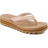 imageKuaiLu Womens Flip Flops Ladies Yoga Mat Platform Thong Sandals Dressy Womans Lightweight Summer Slip On Beach Flip Flop Sandles Soft Cushion Footbed Arch SupportBeige