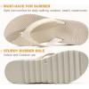 imageKuaiLu Womens Flip Flops Ladies Yoga Mat Platform Thong Sandals Dressy Womans Lightweight Summer Slip On Beach Flip Flop Sandles Soft Cushion Footbed Arch SupportOffwhite