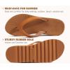 imageKuaiLu Womens Flip Flops Ladies Yoga Mat Platform Thong Sandals Dressy Womans Lightweight Summer Slip On Beach Flip Flop Sandles Soft Cushion Footbed Arch SupportKhaki