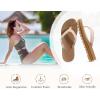 imageKuaiLu Womens Flip Flops Ladies Yoga Mat Platform Thong Sandals Dressy Womans Lightweight Summer Slip On Beach Flip Flop Sandles Soft Cushion Footbed Arch SupportBeige