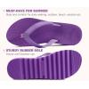 imageKuaiLu Womens Flip Flops Ladies Yoga Mat Platform Thong Sandals Dressy Womans Lightweight Summer Slip On Beach Flip Flop Sandles Soft Cushion Footbed Arch SupportPurple