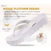 imageKuaiLu Womens Flip Flops Ladies Yoga Mat Platform Thong Sandals Dressy Womans Lightweight Summer Slip On Beach Flip Flop Sandles Soft Cushion Footbed Arch SupportAll White