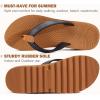 imageKuaiLu Womens Flip Flops Ladies Yoga Mat Platform Thong Sandals Dressy Womans Lightweight Summer Slip On Beach Flip Flop Sandles Soft Cushion Footbed Arch SupportBlack Khaki