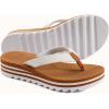 imageKuaiLu Womens Flip Flops Ladies Yoga Mat Platform Thong Sandals Dressy Womans Lightweight Summer Slip On Beach Flip Flop Sandles Soft Cushion Footbed Arch SupportWhite Khaki