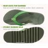 imageKuaiLu Womens Flip Flops Ladies Yoga Mat Platform Thong Sandals Dressy Womans Lightweight Summer Slip On Beach Flip Flop Sandles Soft Cushion Footbed Arch SupportGreen