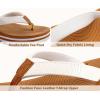 imageKuaiLu Womens Flip Flops Ladies Yoga Mat Platform Thong Sandals Dressy Womans Lightweight Summer Slip On Beach Flip Flop Sandles Soft Cushion Footbed Arch SupportWhite Khaki