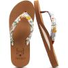 imageKuaiLu Womens Arch Support Flip Flops Ladies Comfort Lightweight Soft Yoga Mat Cushion Walking Thong SandalsBeige