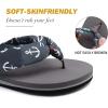 imageKuaiLu Flip Flops for Women with Arch Support Yoga Mat Comfortable Summer Beach Walking Thong Cushion Sandals Slip On Indoor OutdoorGrey