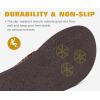 imageKuaiLu Mens Yoga Mat Leather Flip Flops Thong Sandals with Arch SupportTan Brown