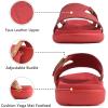 imageKuaiLu Womens Fashion Orthotic Slides Ladies Lightweight Athletic Yoga Mat Sandals Slip On Thick Cushion Slippers Sandals With Comfortable Plantar Fasciitis Arch SupportRed
