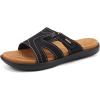 imageKuaiLu Womens Fashion Orthotic Slides Ladies Lightweight Athletic Yoga Mat Sandals Slip On Thick Cushion Slippers Sandals With Comfortable Plantar Fasciitis Arch SupportBlack Khaki