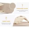 imageKuaiLu Flip Flops for Women with Arch Support Yoga Mat Comfortable Summer Beach Walking Thong Cushion Sandals Slip On Indoor OutdoorBeige