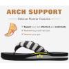 imageKuaiLu Flip Flops for Women with Arch Support Yoga Mat Comfortable Summer Beach Walking Thong Cushion Sandals Slip On Indoor OutdoorBlack White