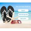 imageKuaiLu Flip Flops for Women with Arch Support Yoga Mat Comfortable Summer Beach Walking Thong Cushion Sandals Slip On Indoor OutdoorBlack White