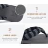 imageKuaiLu Flip Flops for Women with Arch Support Yoga Mat Comfortable Summer Beach Walking Thong Cushion Sandals Slip On Indoor OutdoorGrey Black