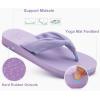 imageKuaiLu Flip Flops for Women with Arch Support Yoga Mat Comfortable Summer Beach Walking Thong Cushion Sandals Slip On Indoor OutdoorLight Purple