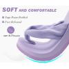 imageKuaiLu Flip Flops for Women with Arch Support Yoga Mat Comfortable Summer Beach Walking Thong Cushion Sandals Slip On Indoor OutdoorLight Purple