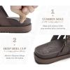imageKuaiLu Gladiator Sandals for Women with Comfortable Arch Support Summer Beach Walking Fisherman Slides Boho Outfits Slip on Cushion Shoes Indoor OutdoorBrown