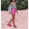 imageKuaiLu Gladiator Sandals for Women with Comfortable Arch Support Summer Beach Walking Fisherman Slides Boho Outfits Slip on Cushion Shoes Indoor OutdoorRose