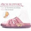 imageKuaiLu Gladiator Sandals for Women with Comfortable Arch Support Summer Beach Walking Fisherman Slides Boho Outfits Slip on Cushion Shoes Indoor OutdoorPink