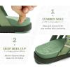 imageKuaiLu Gladiator Sandals for Women with Comfortable Arch Support Summer Beach Walking Fisherman Slides Boho Outfits Slip on Cushion Shoes Indoor OutdoorOlive Green