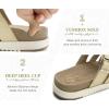 imageKuaiLu Gladiator Sandals for Women with Comfortable Arch Support Summer Beach Walking Fisherman Slides Boho Outfits Slip on Cushion Shoes Indoor OutdoorBeige