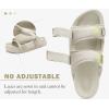 imageKuaiLu Mens Casual Sandals with Comfortable Orthopedic Arch Support Summer Beach Walking Shoes Cushion Slides Slip on Indoor OutdoorBeige
