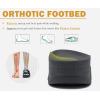 imageKuaiLu Mens Casual Sandals with Comfortable Orthopedic Arch Support Summer Beach Walking Shoes Cushion Slides Slip on Indoor OutdoorBlack