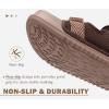 imageKuaiLu Mens Casual Sandals with Comfortable Orthopedic Arch Support Summer Beach Walking Shoes Cushion Slides Slip on Indoor OutdoorBrown