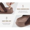 imageKuaiLu Mens Casual Sandals with Comfortable Orthopedic Arch Support Summer Beach Walking Shoes Cushion Slides Slip on Indoor OutdoorBrown