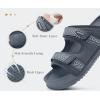 imageKuaiLu Mens Casual Sandals with Comfortable Orthopedic Arch Support Summer Beach Walking Shoes Cushion Slides Slip on Indoor OutdoorGrey