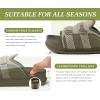 imageKuaiLu Mens Orthotic Sandals Comfortable Arch Support Fabric Sandal Slippers Shoes Man Casual Summer Cushion Slides Slip On Indoor Outdoor  Ultrasoft Comfort Fit FootbedGreen