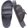imageKuaiLu Mens Orthotic Sandals Comfortable Arch Support Fabric Sandal Slippers Shoes Man Casual Summer Cushion Slides Slip On Indoor Outdoor  Ultrasoft Comfort Fit FootbedDark Grey