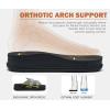 imageKuaiLu Mens Orthotic Sandals Comfortable Arch Support Fabric Sandal Slippers Shoes Man Casual Summer Cushion Slides Slip On Indoor Outdoor  Ultrasoft Comfort Fit FootbedBlack