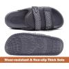 imageKuaiLu Mens Orthotic Sandals Comfortable Arch Support Fabric Sandal Slippers Shoes Man Casual Summer Cushion Slides Slip On Indoor Outdoor  Ultrasoft Comfort Fit FootbedDark Grey